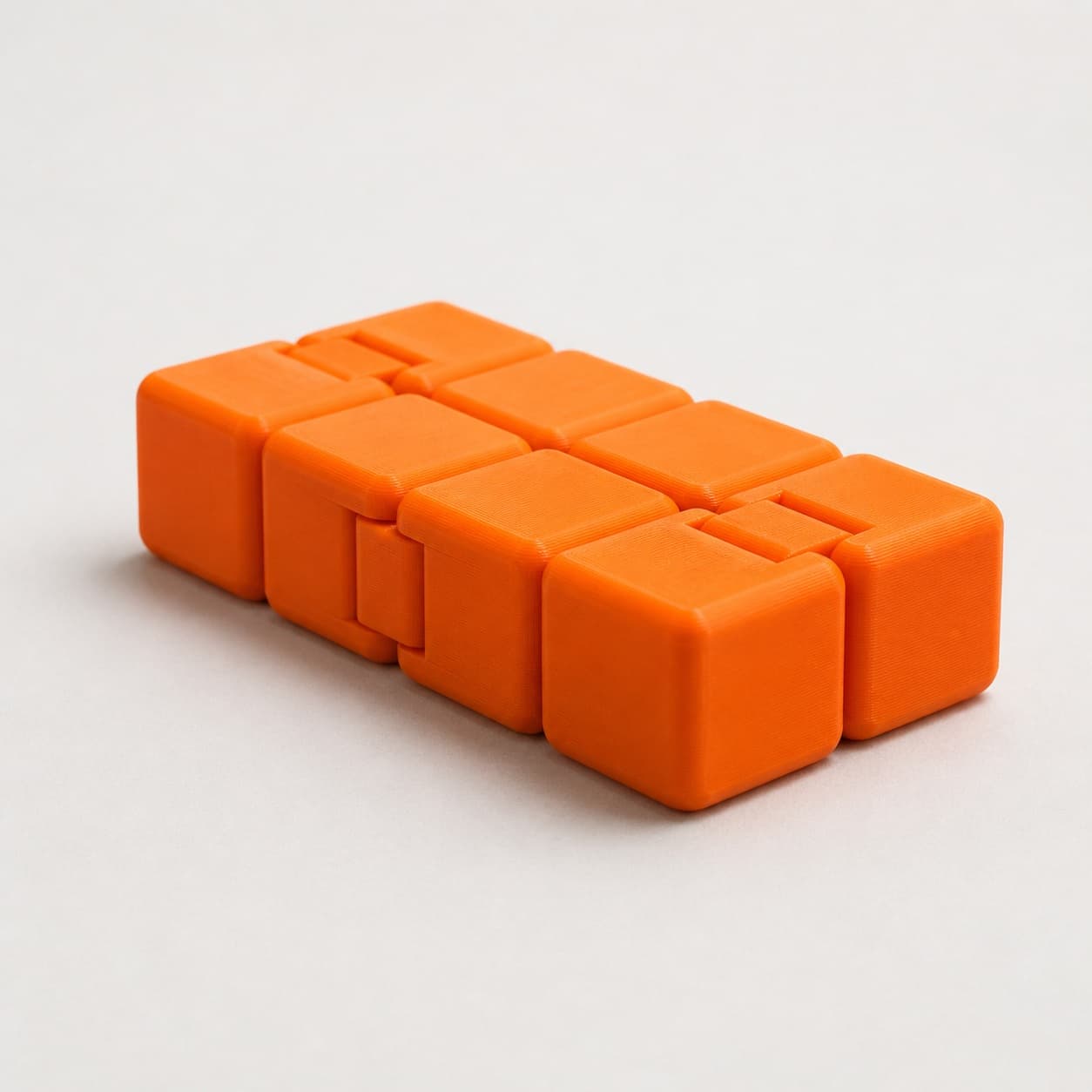Fidget Infinity Cube v2, 3D Printed Toy, Prints in Place