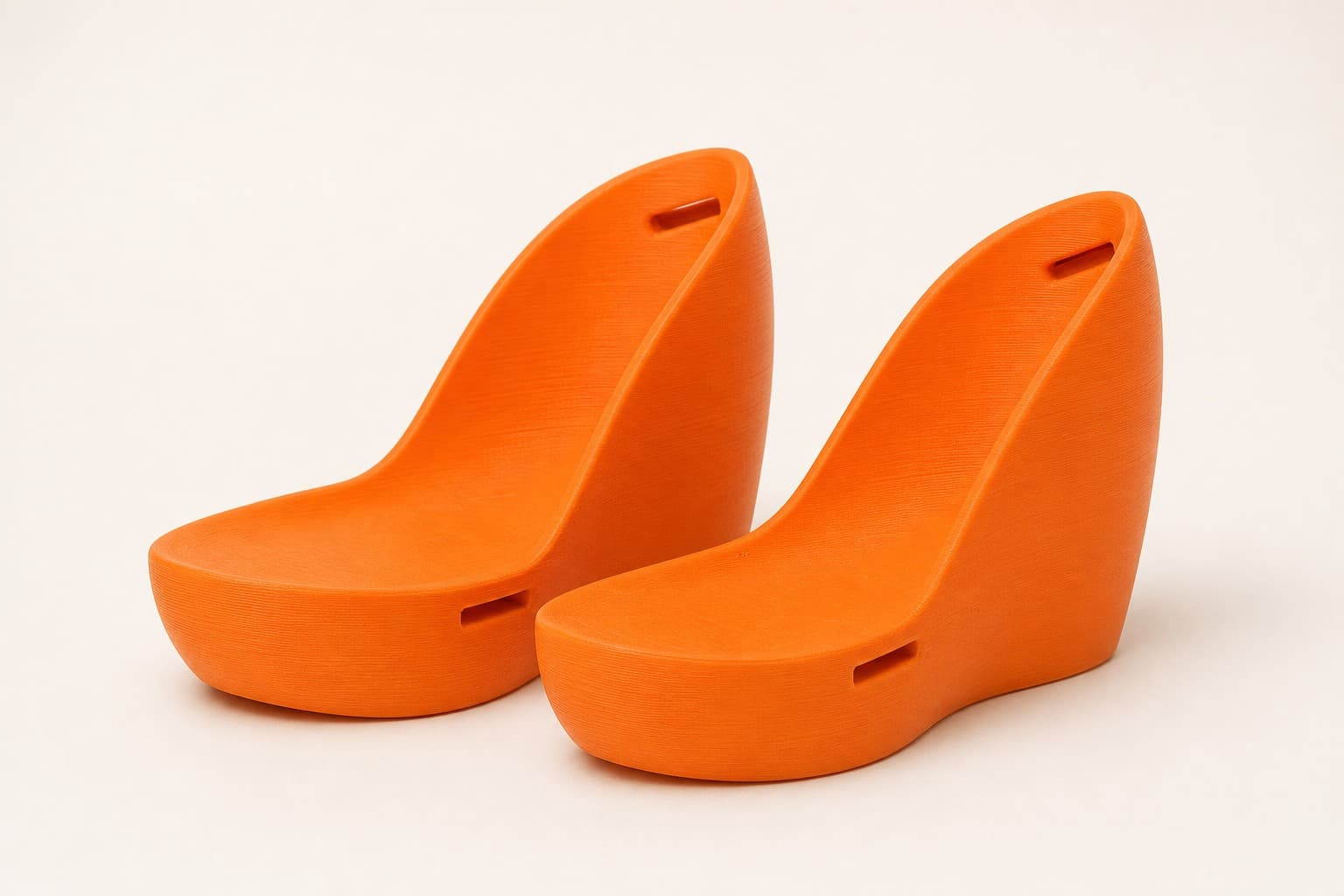 Wedge Sandal Pair, 3D-Printed Wearable Footwear