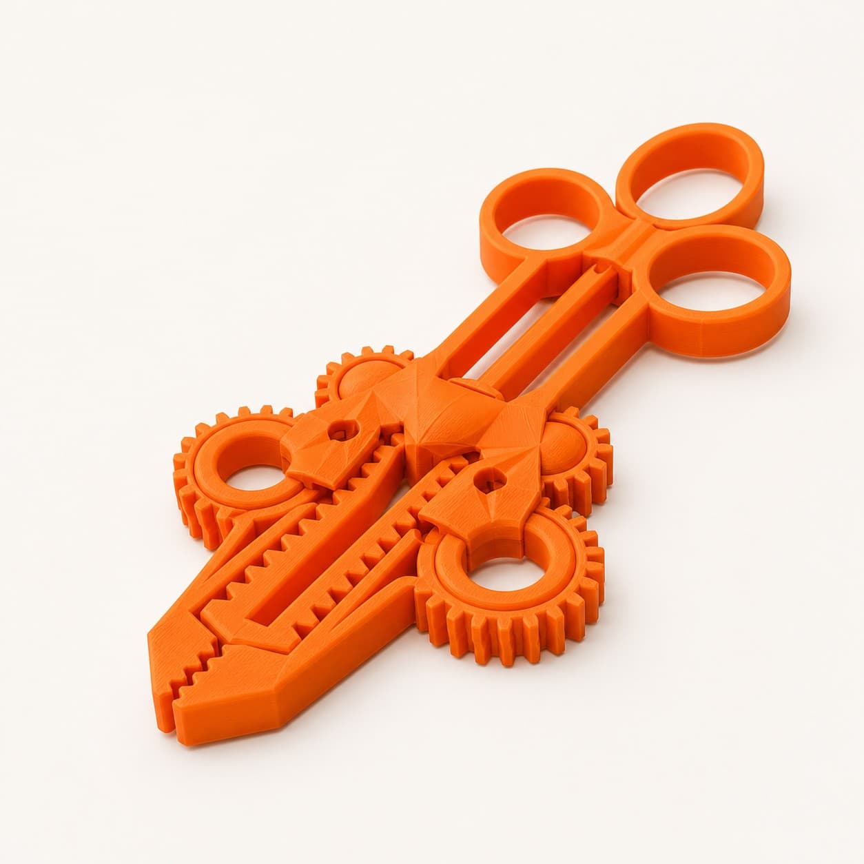 Predator Action Pliers, 3D Printed Toy with Gear Mechanism
