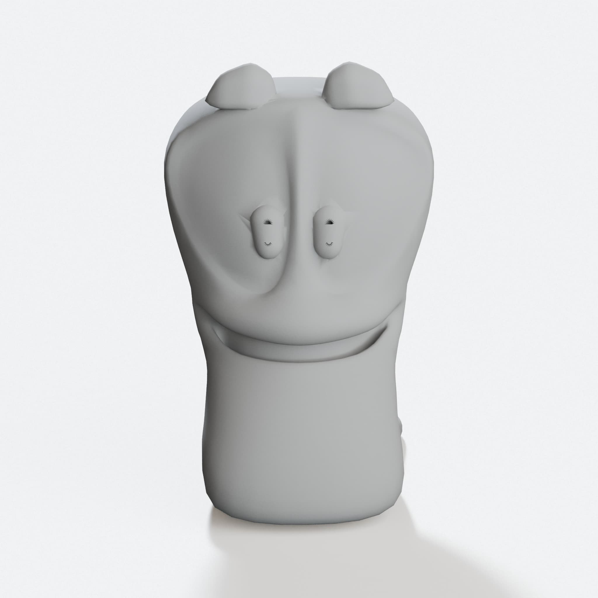 Worms 3D Printed Toy Game Pieces, hero tilt