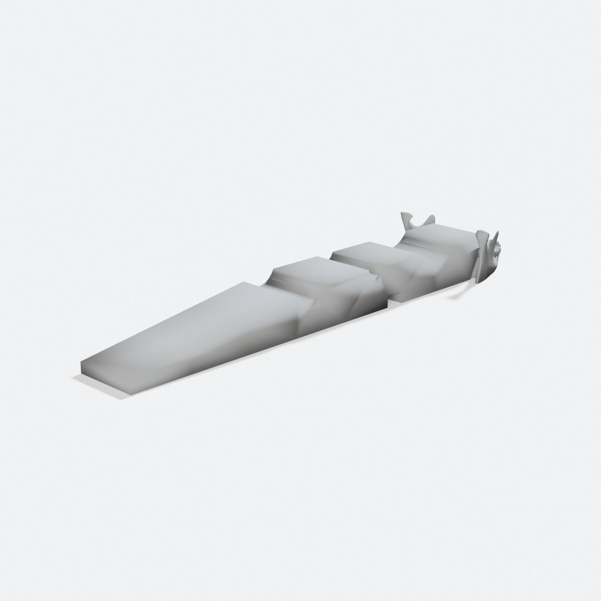 Skull Clothespin - 3D Printed Kitchen Accessory, turn three quarter