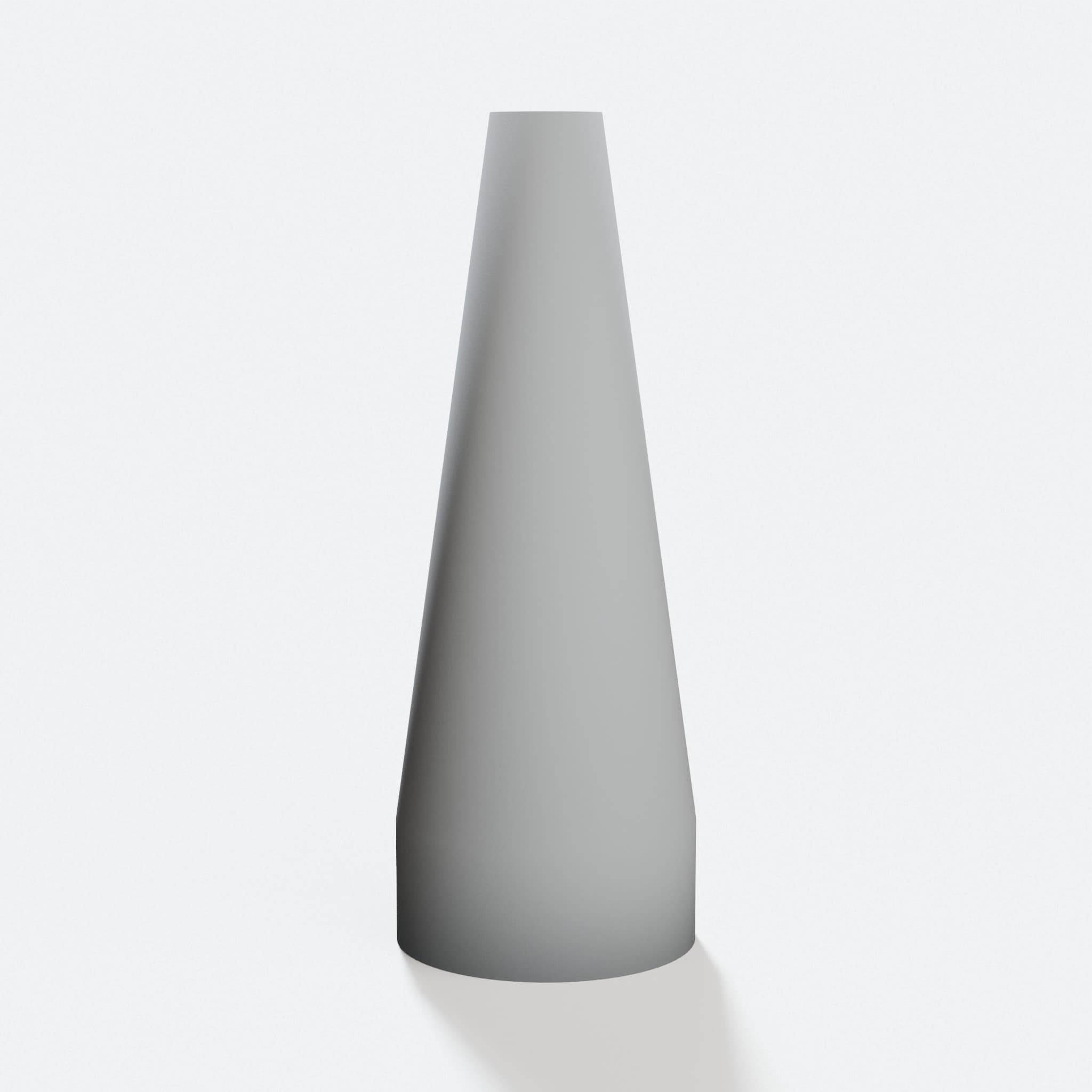 3D Printed Flashlight Traffic Cone Attachment (Customizable), hero tilt