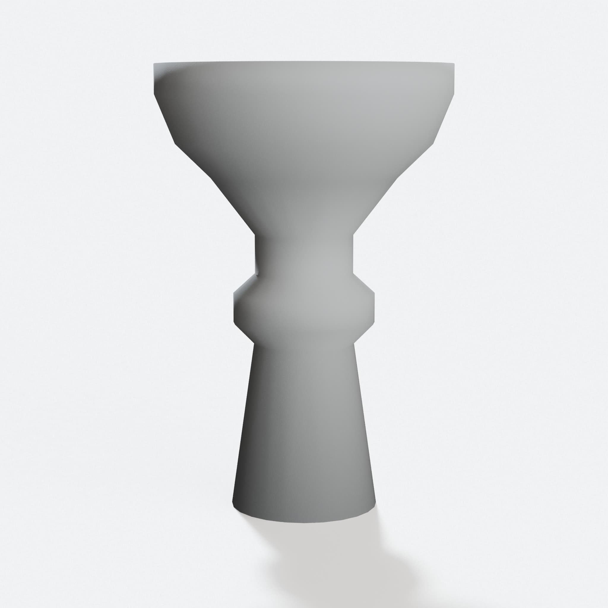 Simple Birdbath 3D Printed Toys and Dollhouse Decor, hero tilt
