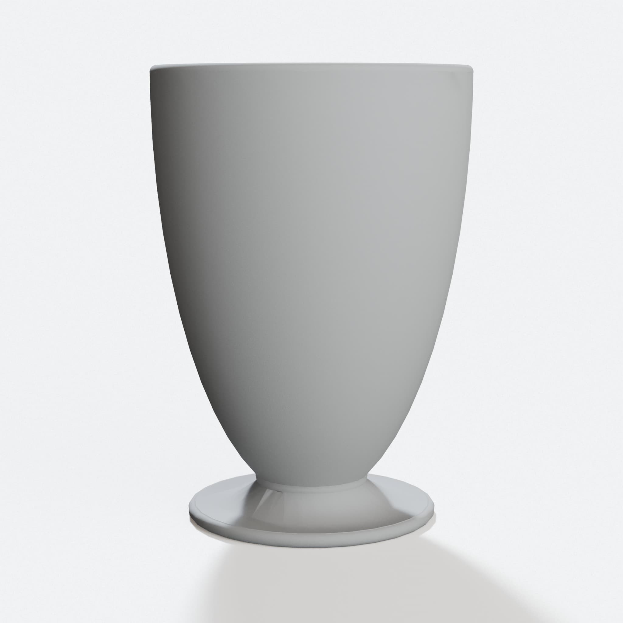 Plain Goblet, 3D Printed Kitchen Drinking Cup, hero tilt