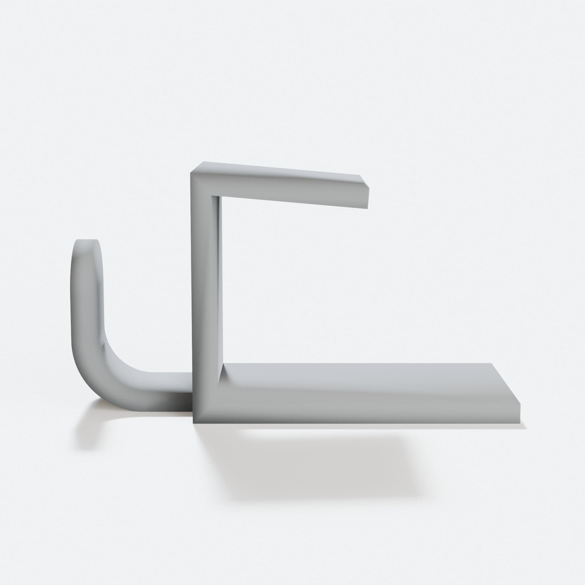 Small Table Hook for Desks and Shelves, hero tilt