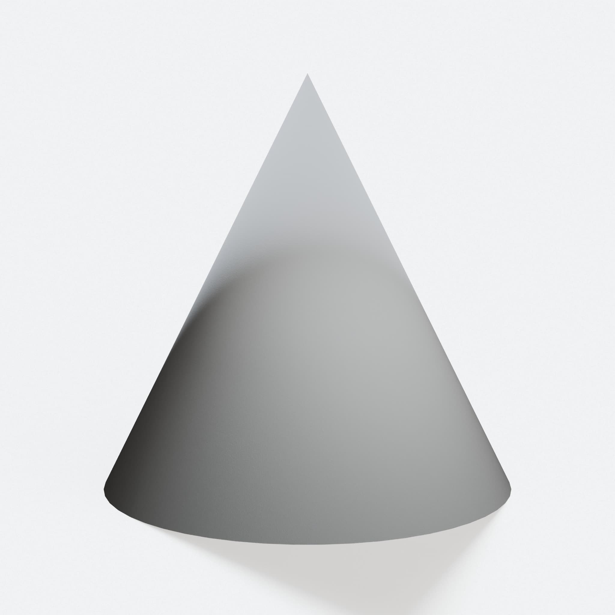 Hollow Cone 3D-Printed Educational Model, hero tilt