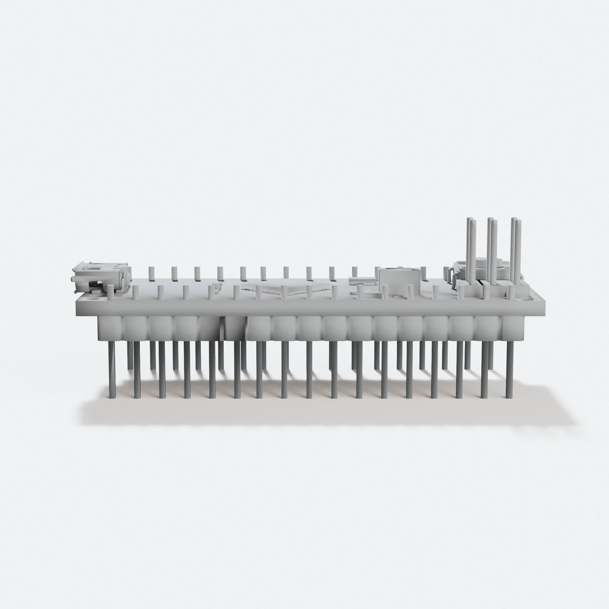 Compatible with Arduino Micro: 3D Printed Display Model, hero tilt