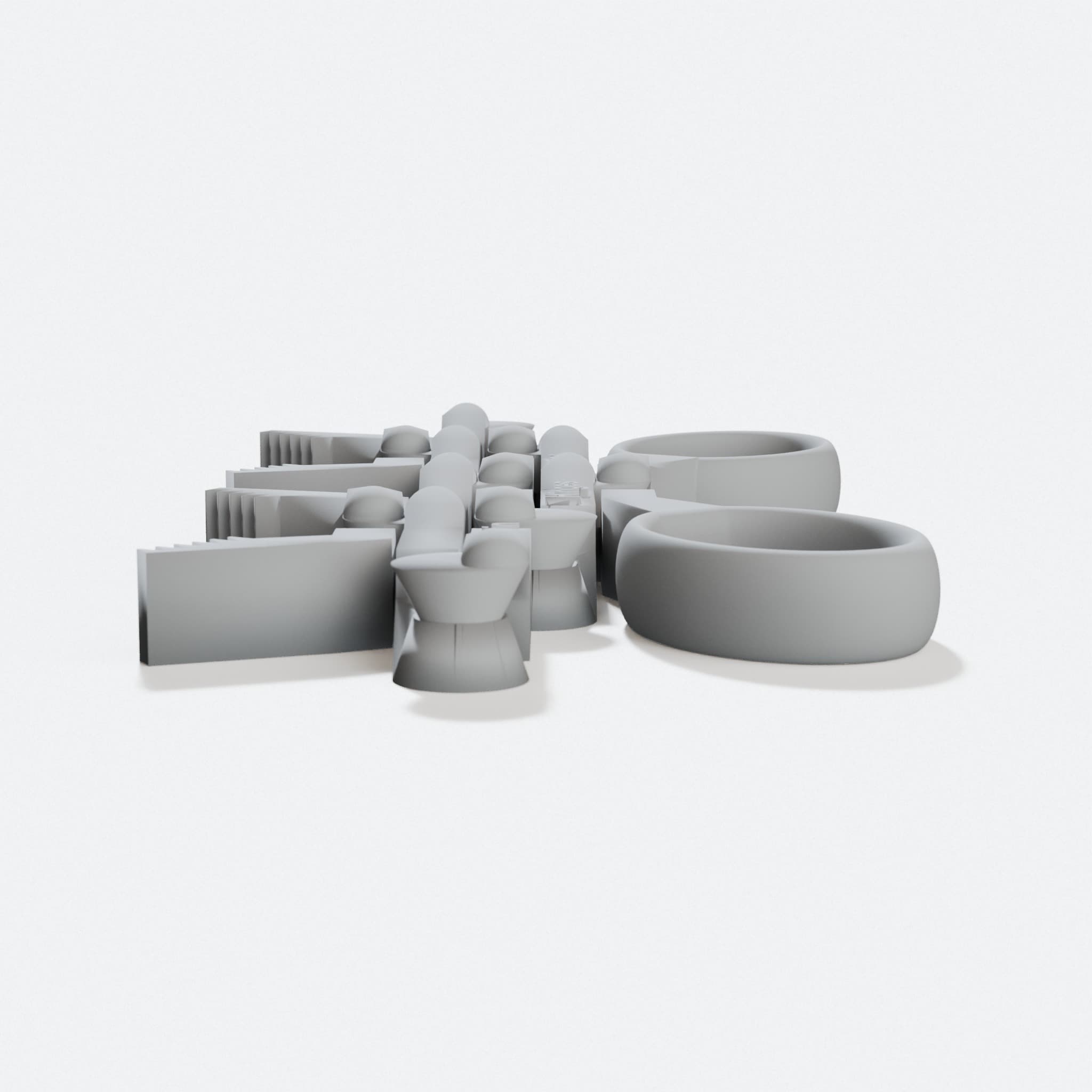 Twin Hinges Of Death 3D Printed Toy Grabber, hero tilt