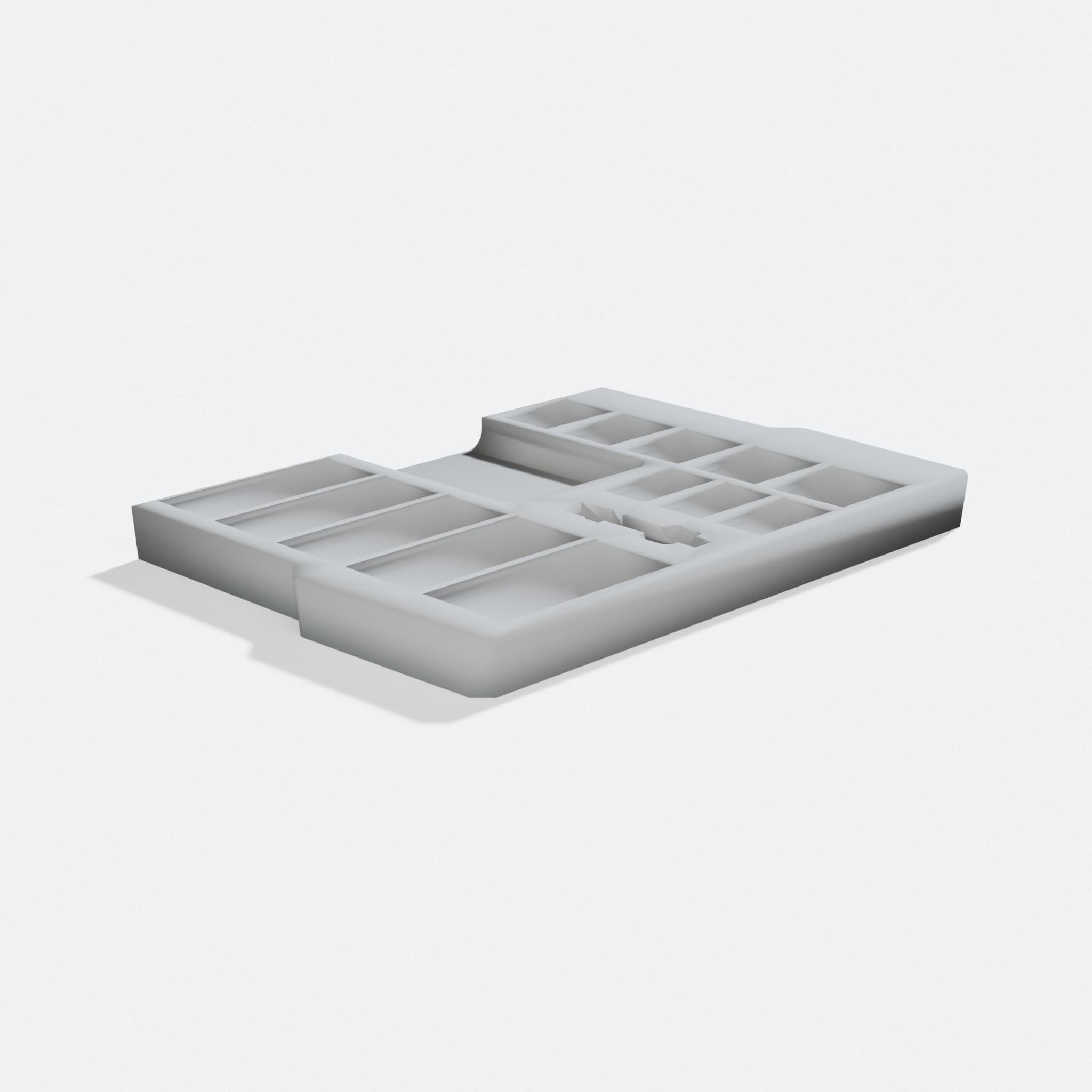 Compatible with Milwaukee Packout Metric 3/8 Impact Socket Tray Remix, turn three quarter