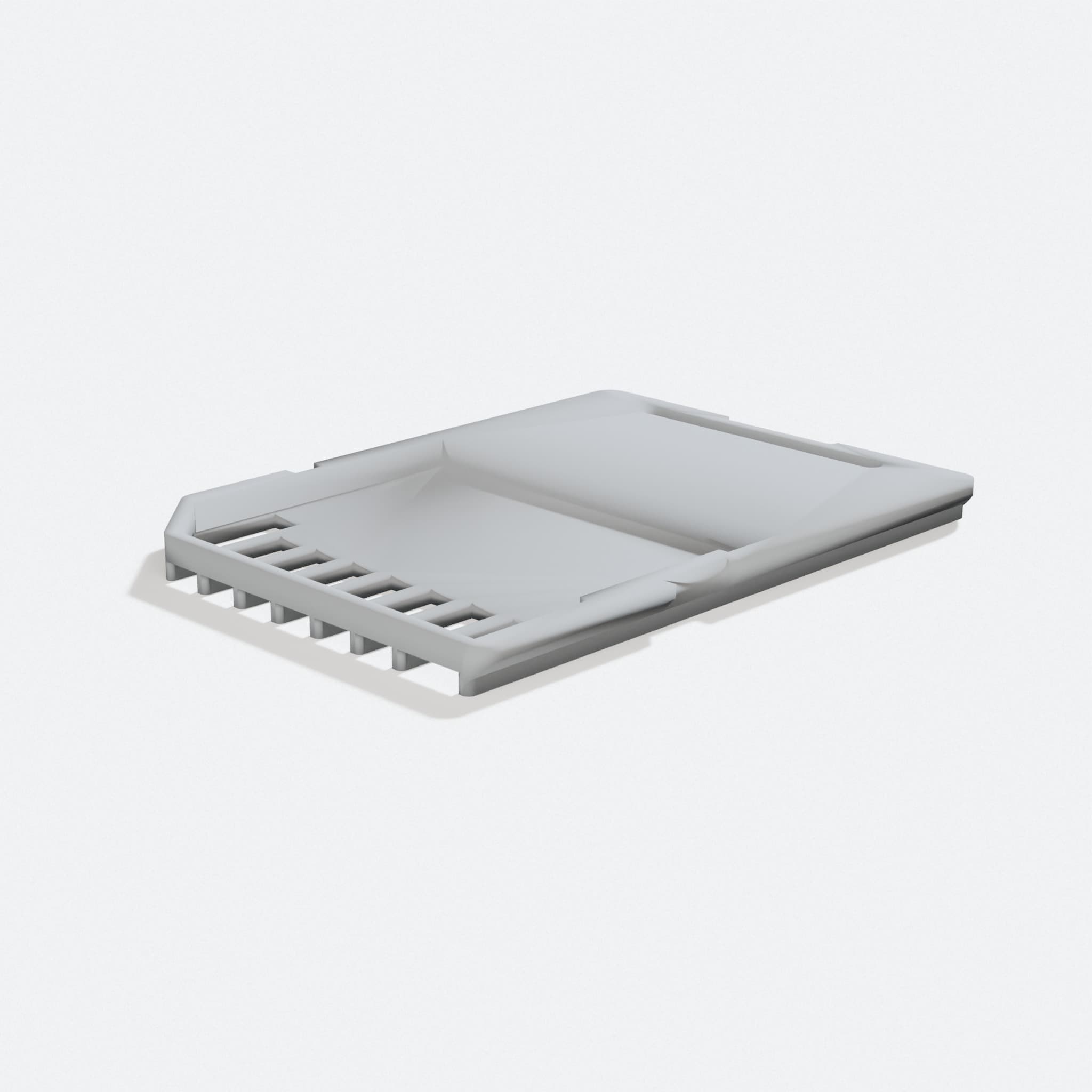 3D Printed SD Card Case Organizer Replacement, turn three quarter