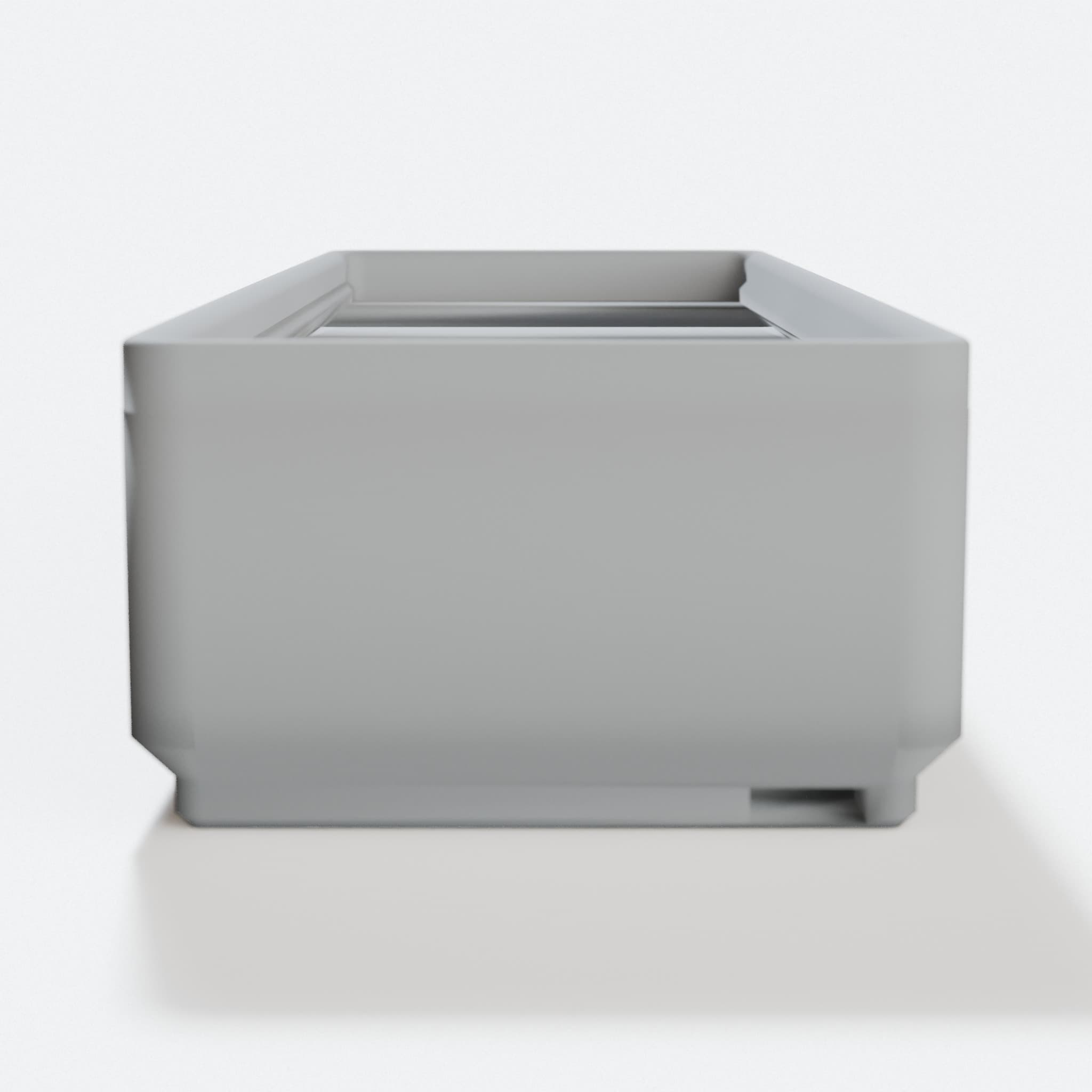 Gridfinity Bin 1×3 × 3u (3 Compartments), hero tilt