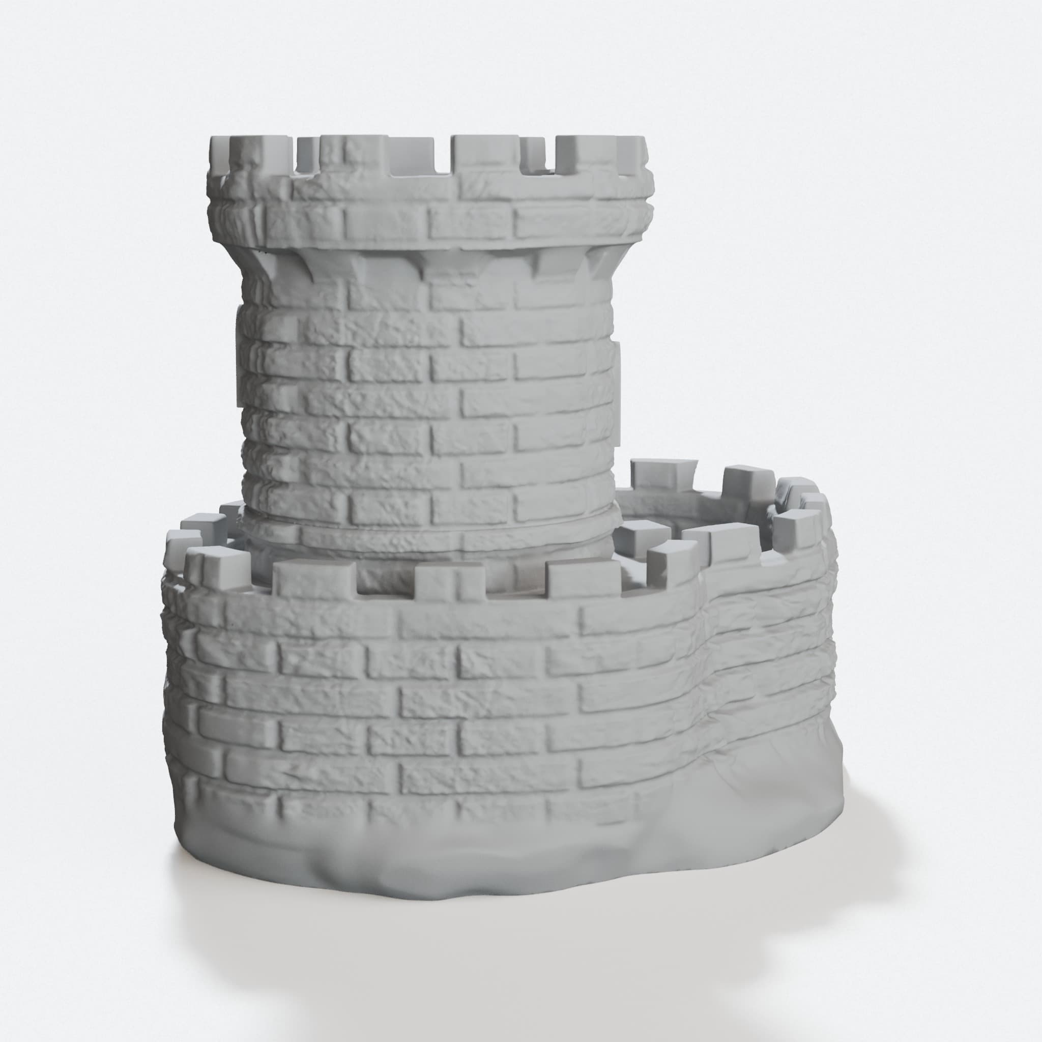 Castle Tower Planter and Pen Holder - 3D Printed Home Decor, hero tilt