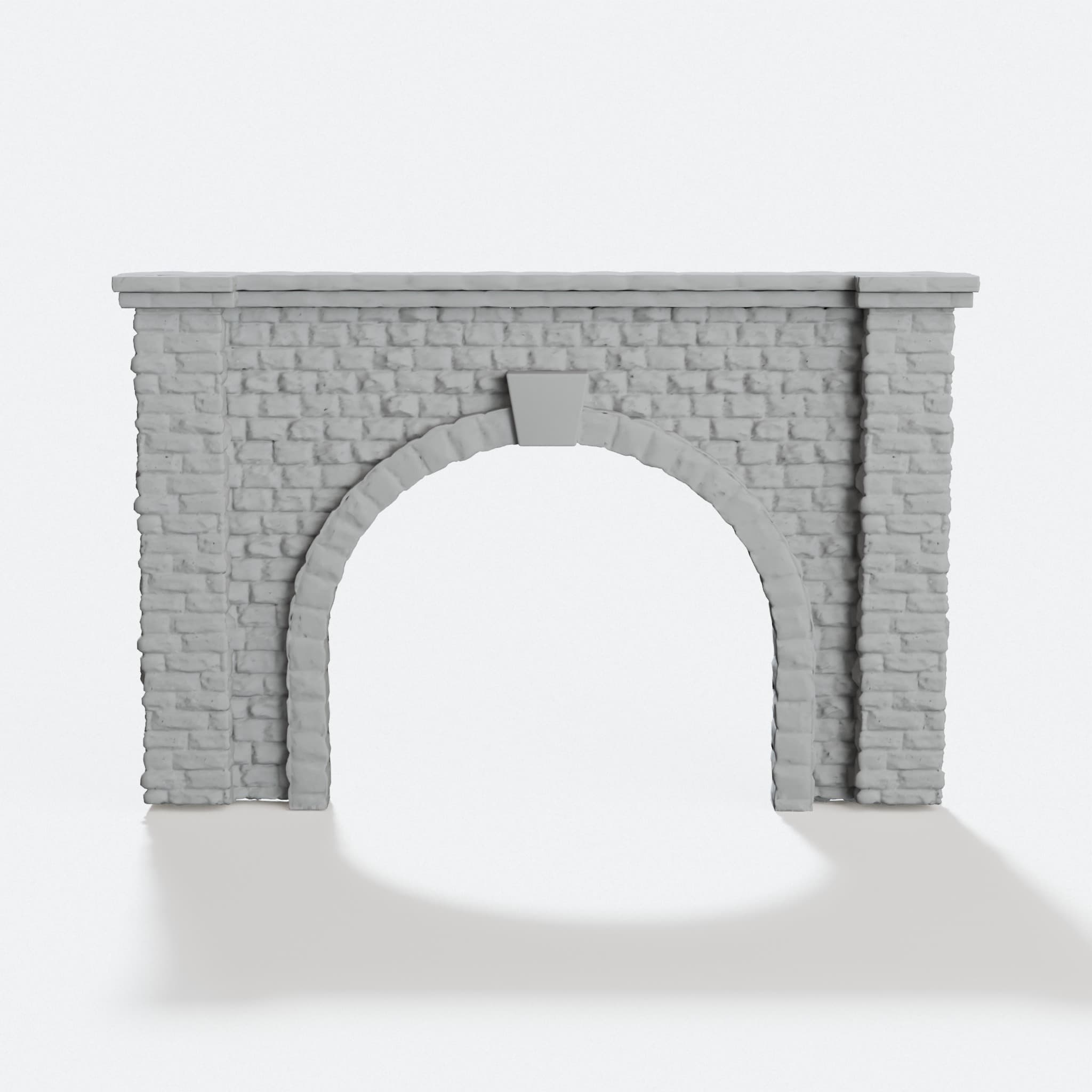 Stone Walls and Tunnel D1 for Model Railroad N Scale, hero tilt
