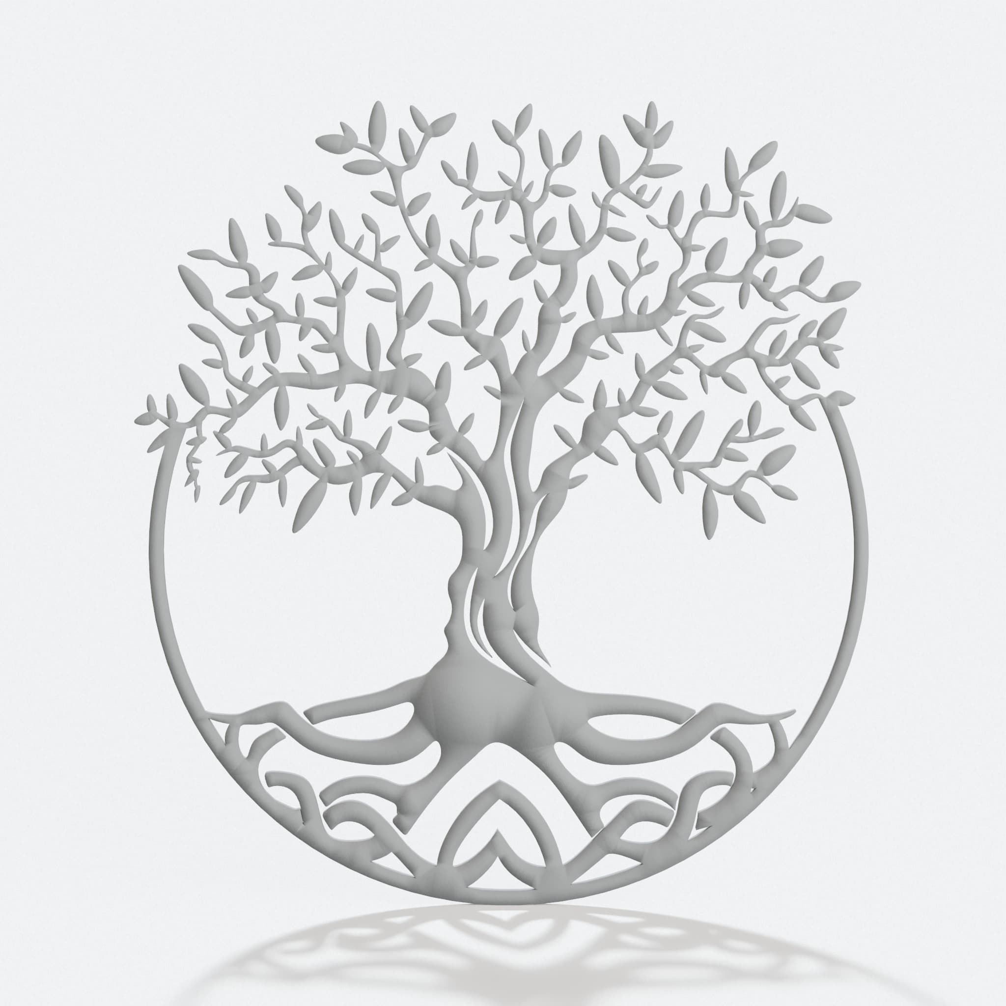 Yggdrasil Tree of Life 3D Printed Wall Panel, hero tilt