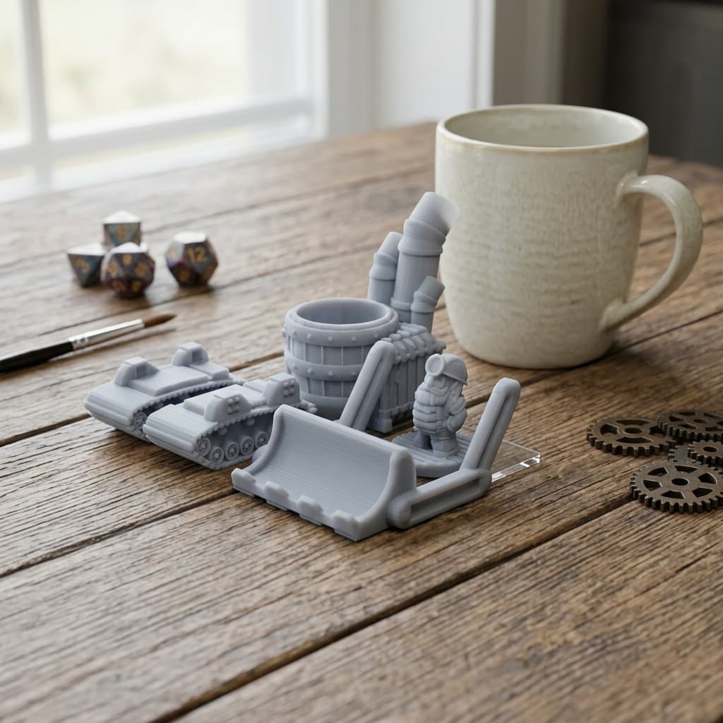 Gnomedozer Snap-Fit Miniature – 28mm Tabletop RPG Vehicle, in real life