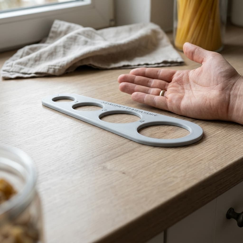 3D Printed Spaghetti Measure Kitchen Tool, in real life