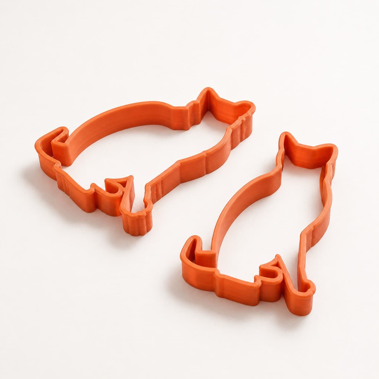 Cat Cookie Cutter Set - 2 Designs for Cat-Shaped Cookies
